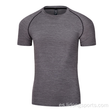 Camiseta de fitness seco de hombres corriendo